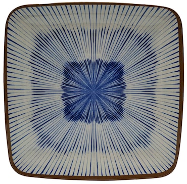 ADRIER - CHSP19-CB P Pack de 6 Unidades - Prato quadrado raso Melamina Colecao Chambao - 19 cm - Altura 2 cm