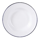 thumbnail of Olympia Emaille Suppenteller - weiß-blau - 24,5cm - 12 Teller - spülmaschinenfest
