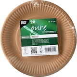 thumbnail of PAPSTAR, Borden, karton "pure" rond Ø 19 cm bruin