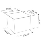 thumbnail of Prosperplast - Maceta Alta Urbi 16,3 Litros, De Plastico, 22 X 22 X 42 Cm En Color Antracita