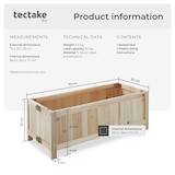 thumbnail of tectake Carré potager BLOMSTER 70 x 30 x 25 cm Marron