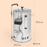 thumbnail of Brauheld Smart 35 Maischekessel 2500W 35L 100°C Umwälzpumpe EdelstahlEdelstahl