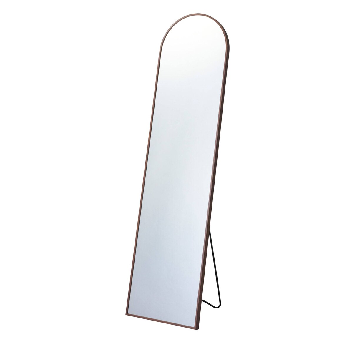 WellHome - Espejo Decorativo de Pie 40x2,5x150cm con marco de Madera Oscura