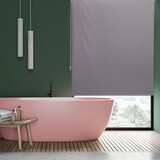 thumbnail of Relaxdays Duschrollo, 140x240 cm, Seilzugrollo für Dusche & Badewanne, Decke & Fenster, Badrollo wasserabweisend, grau