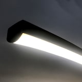 thumbnail of Oreste Luchetta Lampada da terra NAMPA in alluminio H.175 L.130 P.32 cm Nero opaco