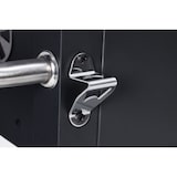 thumbnail of Tarrington House Barbacoa de carbón Memphis, acero/hierro fundido, superficie de barbacoa 41.7 x 57 cm, estante plegable, tapa con termómetro, negro