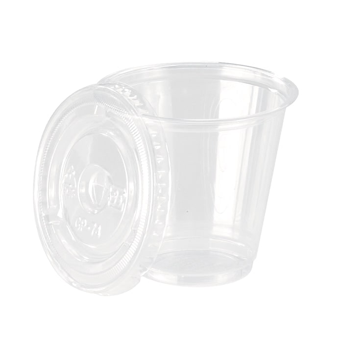 NVASE - 50Uds - Combo vaso + tapa plana PET 150ml Ø74mm A70mm - NVS209POPC551
