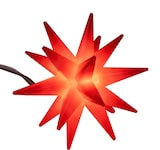 thumbnail of LED Lichterkette Sterne rot 5 warm weiße LEDs 6 cm Ø Timer