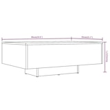 thumbnail of Mesa de centro madera contrachapada roble ahumado 85x55x31 cm