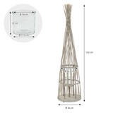 thumbnail of ECD Germany Bambus Laterne, Windlicht H:132cm Gartenlaterne mit LED-Lichterkette & Glaseinsatz, Bambuslaterne, Kerzenhalter Innen/Außen, Deko Laterne