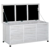 thumbnail of Outsunny Panca Contenitore in Legno di Abete Cassapanca da Esterno