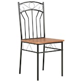 thumbnail of Décoshop26 - Lot de 6 chaises de salle à manger cuisine design simple et intemporel marron MDF CDS022581