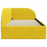 thumbnail of vidaXL Hoekbedframe met hoofdeinde Geel 90 x 190 cm Fluweel