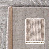 thumbnail of Carpetsale24, Kurzflor Teppich Wohnzimmer 280 x 370 cm, Grau Einfarbig Skandi-Boho Deko, 3D-Effekt, Extra Weich für Flur, Schlafzimmer und Küche