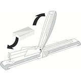 thumbnail of Petrus Grapadora, brazo largo mod. 600, hasta 40 hojas, gris/negro