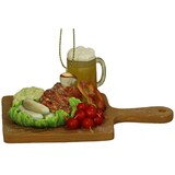 thumbnail of Christbaumschmuck Glas 14cm Bayerische Brotzeitplatte Figur Kugeln Weihnachtsbaum Anhänger Weihnachten Christbaumanhänger Weihnachtsbaumschmuck