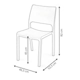 thumbnail of METRO PROFESSIONAL Sedia impilabile Breva, plastica, antracite