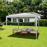 thumbnail of Gazebo 3x3 M Struttura Acciaio Copertura PE 110 gr/m² Impermeabile Idrorepellente Resistente Raggi UV Tenda Picnic Campeggio Esterno Giardino Grigio