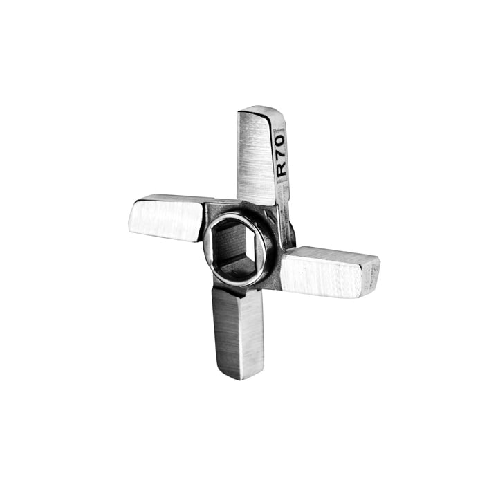 WOLFCUT Kreuzmesser Werkzeugstahl Größe R70 kompatibel mit BIZERBA FW 70 / EDERTAL EMS 70 / FEUMA TW-R 70 uvm.