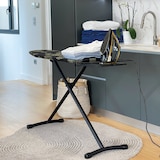 thumbnail of Kitchen Move Bügelbrett mit Bügeleisenablage UTAH 125x41cm Stahl Schwarz