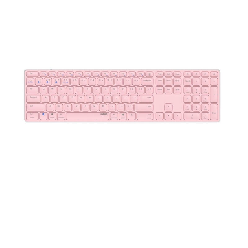 Rapoo E9800M Teclado Bluetooth Qwerty Rosa