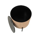 thumbnail of Möbilia Couchtisch 2er-Set | mit Stauraum | Tischkorpus MDF mit Kork natur | Metallgestell schwarz | B63xT63xH48,5 cm | 28020046 | Serie COUCHTISCH