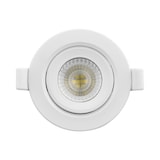 thumbnail of 7w dimmbar LED Einbauspot Einbauleuchte Einbaustrahler 500 Lumen Neutralweiß weißer Rahmen rund IP40 schwenkbar Ø 9,0 cm