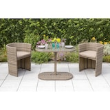 thumbnail of Merxx Ancona Set 3tlg., 2 Sessel, 1 Tisch 100 x 50 cm, Stahl