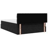 thumbnail of vidaXL Ottoman-Bett mit Matratze Schwarz 140x200 cm Samt