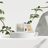 thumbnail of Relaxdays Bilderrahmen 2er Set, 25x25 cm, quadratisch, Fotorahmen zum Aufhängen oder Hinstellen, Passepartout, weiß