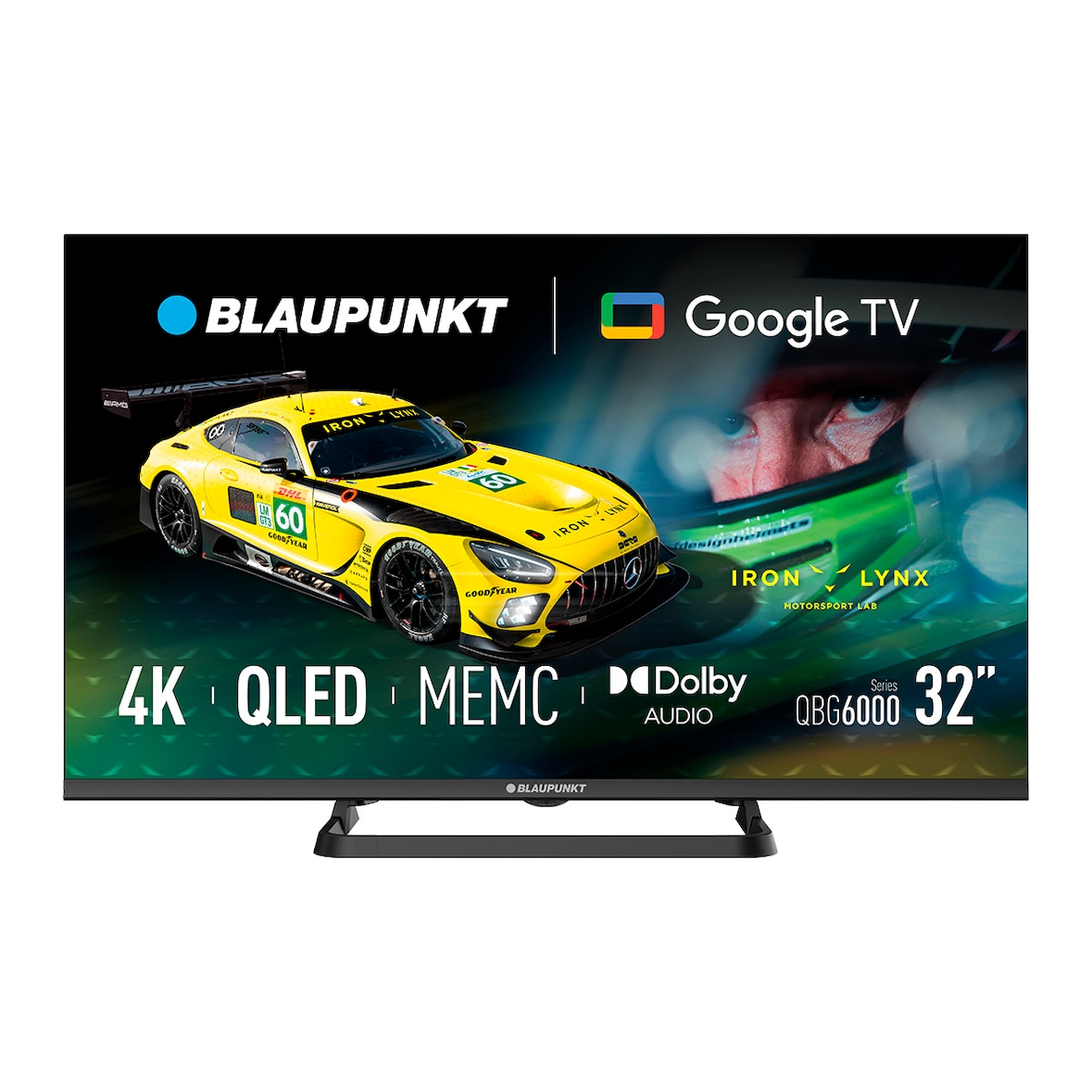 Blaupunkt Smart TV QLED Full HD 32” Serie QBG Google TV WiFi Dual Band Bluetooth 5.0 Negro –  32QBG6000S