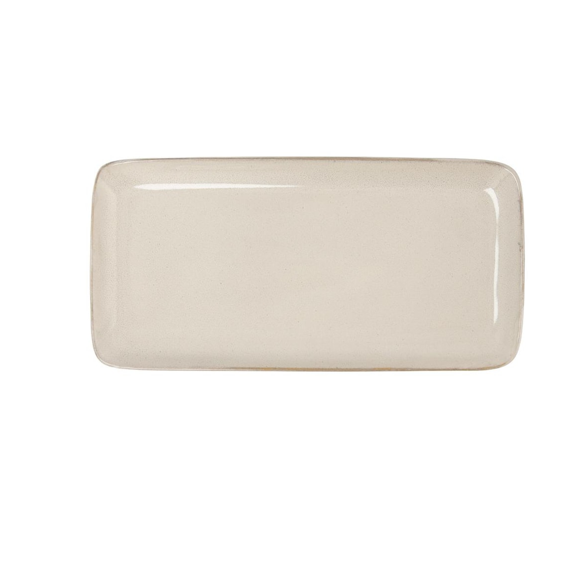 Bidasoa Ikonic Fuente Rectangular Gres 28X14Cm Blanca