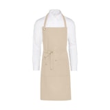 thumbnail of PROVENCE - Eyelet Bib Apron with Pocket: One Size / Grey