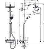 thumbnail of HG Showerpipe Croma E 280 1jet EcoSmart