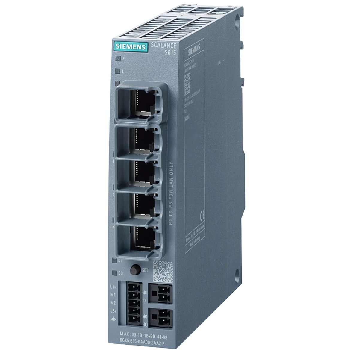 Siemens SCALANCE S615 Lan-Router zum Schutzvon Geräten/Netzen - Router - 0,1 Gbps