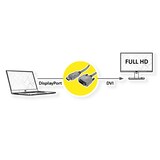 thumbnail of ROLINE DisplayPort Kabel DP ST - DVI ST, LSOH, schwarz, 3 m