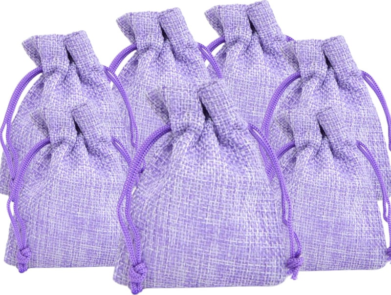 Lavender Royal Jute Bags 10x14 cm (Pack 20x)