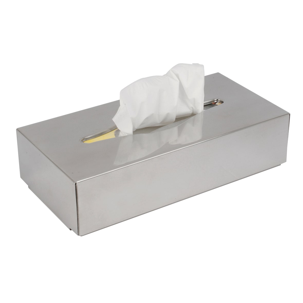 cookmax Kosmetiktuch-Spender, für 100 Tücher, Edelstahl poliert