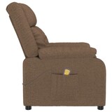thumbnail of vidaXL Massagesessel Braun Stoff