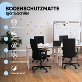 thumbnail of Björn&Schiller Bodenschutzmatte 100 x 120 cm Kratzschutz Schreibtischunterlage, Transparent, Rutschfeste Bürostuhlunterlage, Bodenmatte