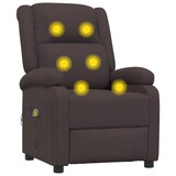 thumbnail of vidaXL Massagesessel Elektrisch Dunkelbraun Stoff