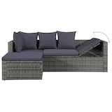thumbnail of vidaXL 4-tlg. Garten-Lounge-Set mit Auflagen Poly Rattan Grau