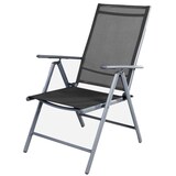 thumbnail of 5tlg Alu Gartenmöbel Gartengarnitur Tisch 150x90cm Klappstuhl Textilen