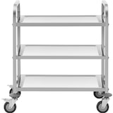 thumbnail of Royal Catering Carro de servicio - 3 estantes - 69 x 34 x 3 cm - 81 kg -
