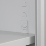 thumbnail of Flügeltürschrank Owl mit 4 Fachboden | HxBxT 195x95x60cm | Lichtgrau/Lichtblau
