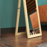thumbnail of HOMCOM espejo de cuerpo entero 37x157 cm espejo de pie espejo de pared forma rectangular con marco de madera decorativo para salón dormitorio pasillo