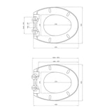 thumbnail of Asiento y Tapa WC compatible con SANGRA ALCORA - DUROPLAST, Envolvente y Amortiguada