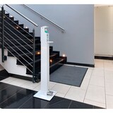 thumbnail of Durable 589502 Desinfektionsspender Bodenständer mit Fußpedal, inkl. Tropfschale, flexible Anpassung an Flaschengrößen bis 500 ml, weiß