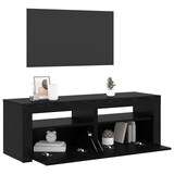 thumbnail of vidaXL TV-Schrank mit LED-Leuchten Schwarz Eichen-Optik 120x35x40 cm