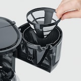 thumbnail of Cafetera de goteo, jarra de cristal 4 tazas Severin KA 4808 Acero Inox / Negro 750 W